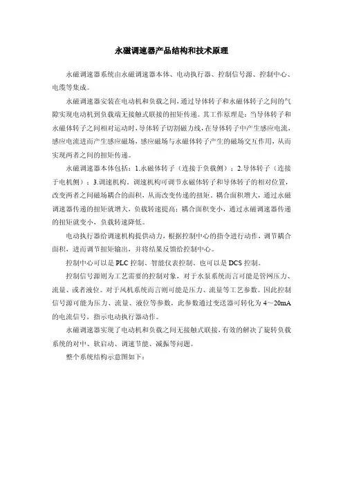 永磁调速器产品结构和技术原理