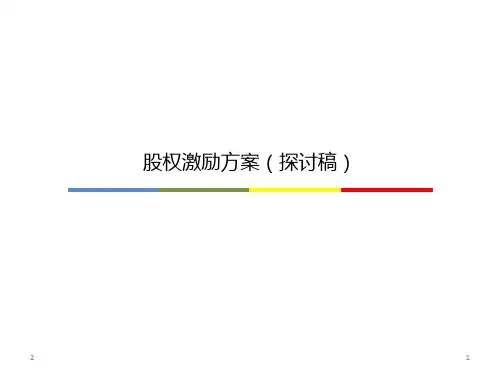 公司股权激励方案(绝对干货)PPT幻灯片