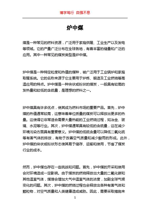 炉中煤_精品文档