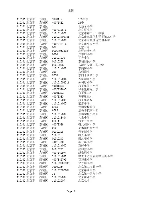 高考志愿填报必备——广东所有学校代码编号