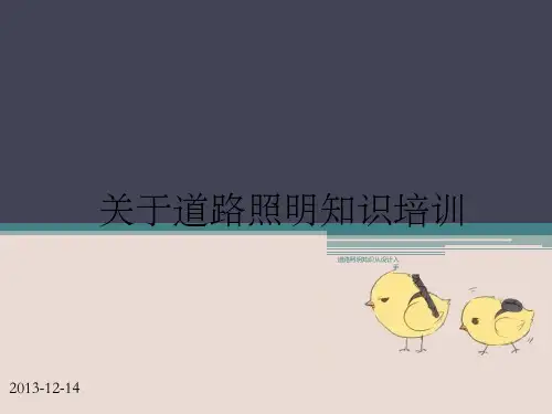 道路照明知识从设计入手