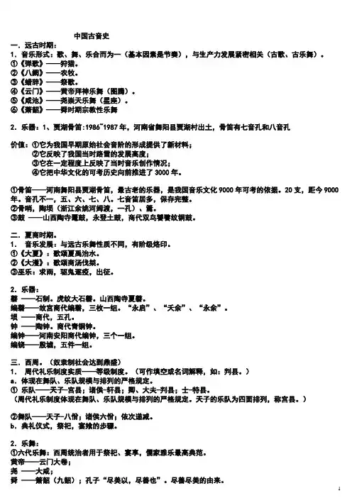 中国古代音乐史