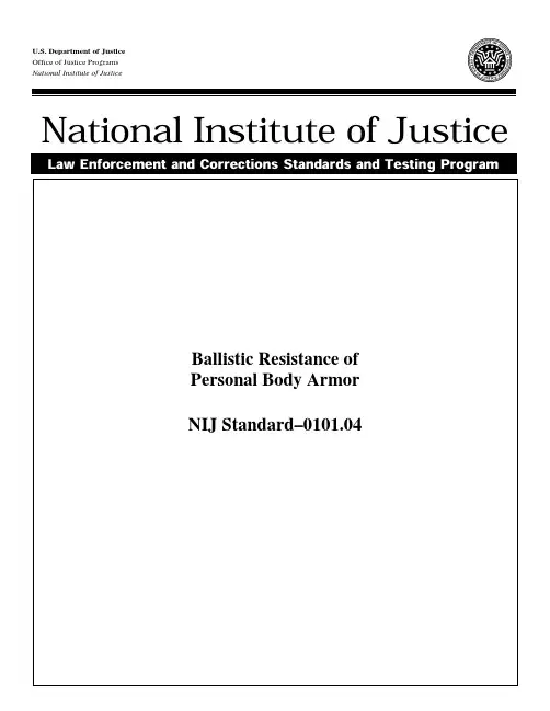 NIJ Standard 0101.04