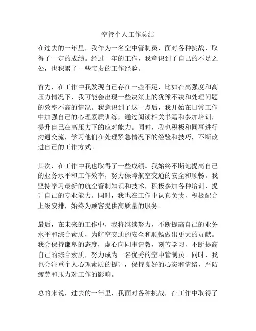 空管个人工作总结