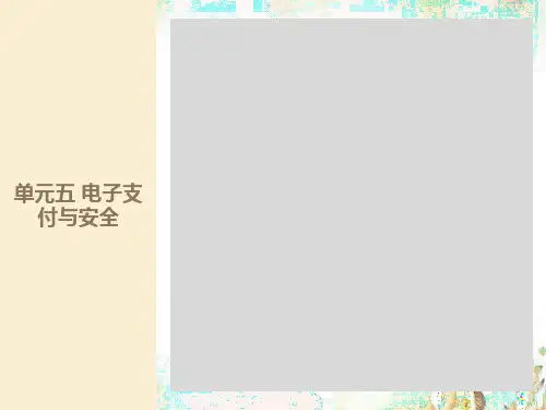 单元五电子支付与安全