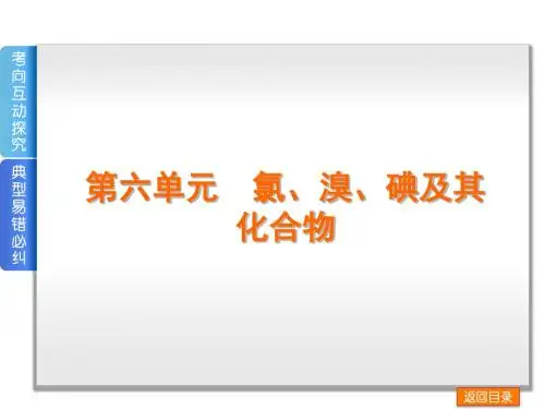 氯、溴、碘及其化合物