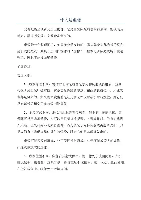 什么是虚像