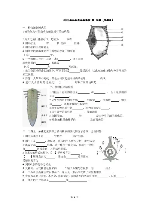 2018初二会考生物复习_图_专题