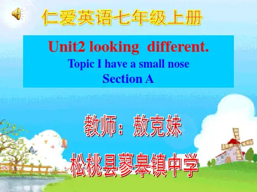 最新仁爱英语七年级上册unit2topic1课件
