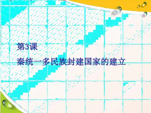 第3课  秦统一多民族封建国家的建立