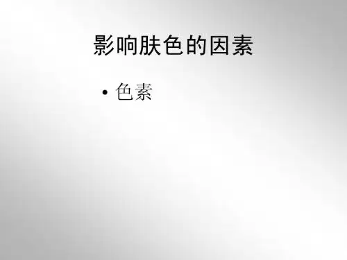 雅姿美白知识讲座