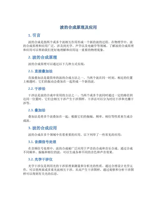 波的合成原理及应用