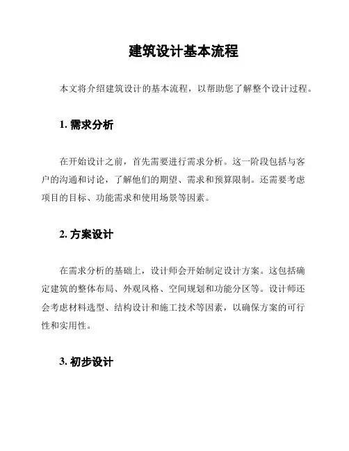建筑设计基本流程