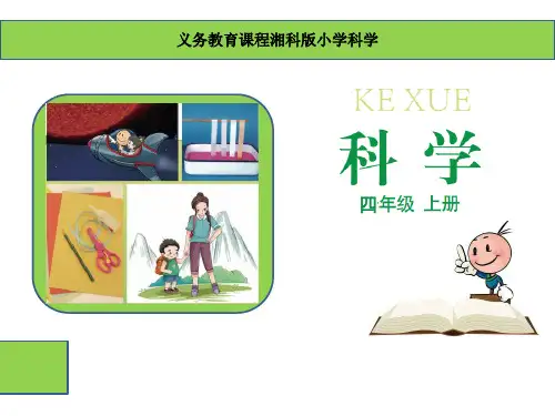 (湘教版)科学四年级上册《声音的产生》