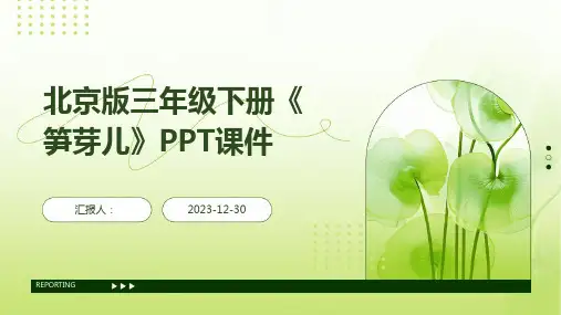 北京版三年级下册《笋芽儿》PPT课件
