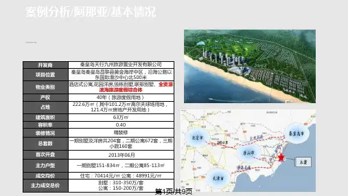 北戴河黄金海岸旅游地产阿那亚案例PPT课件