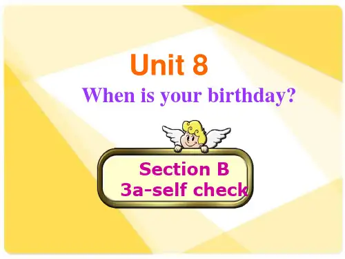 Unit8SectionB3a-self-check课件人教版英语七年级上册