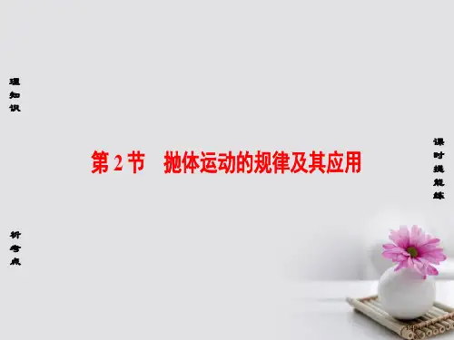高考物理一轮复习第4章曲线运动万有引力与航天第2节抛体运动的规律及其应用市赛课公开课一等奖省名师优质