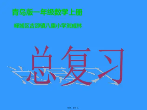 (青岛版)一年级数学上册课件-总复习-1(2)