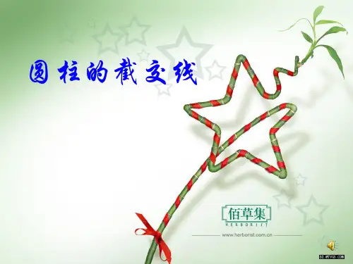 《圆柱的截交线》说课课件