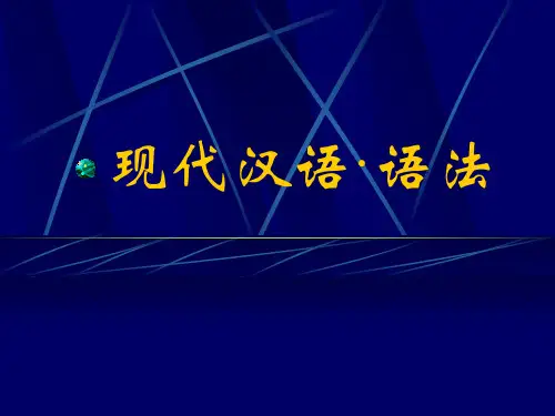 现代汉语·语法·1(词类)(精)