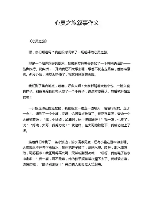 心灵之旅叙事作文