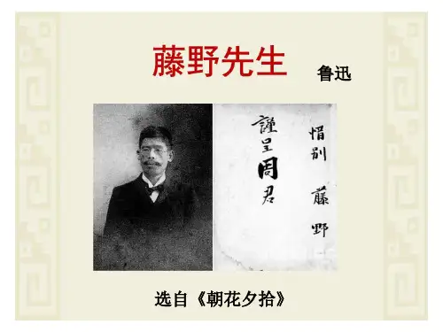 部编八年级语文《藤野先生》课件精品ppt