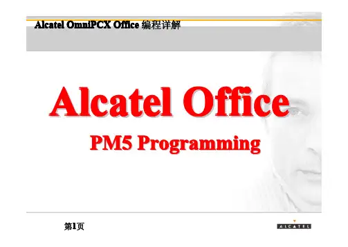 阿尔卡特OXO PBX详细编程指南
