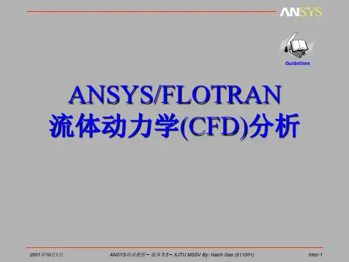 ANSYS／FLOTRAN流体动力学(CFD)分析