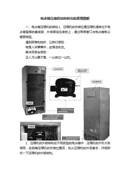 电冰箱压缩机结构和功能原理图解
