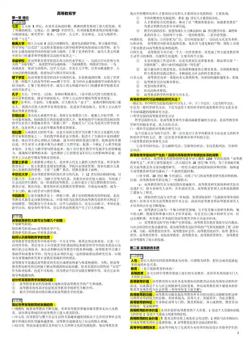 【重点】《高等教育学》课后答案(可编辑修改word版)
