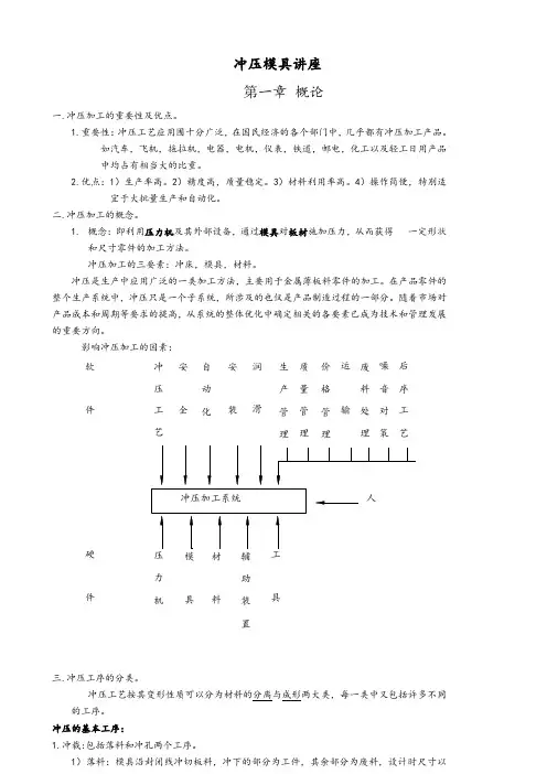 冲压模具基础知识