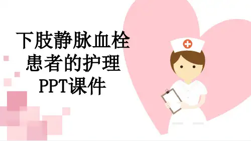 下肢静脉血栓患者的护理PPT课件