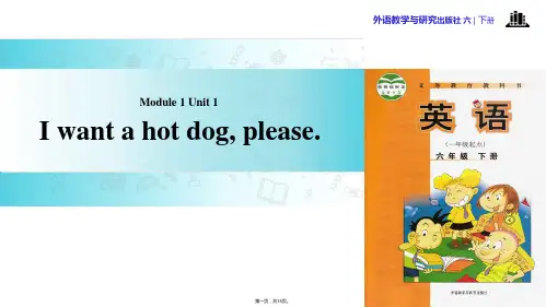 六年级下册英语课件-Module 1 Unit 1 I want a hot dog,please∣