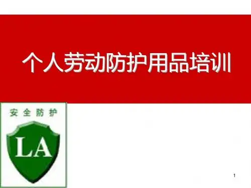 个人防护用品培训ppt课件