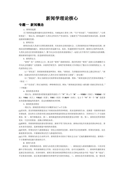 新闻学理论