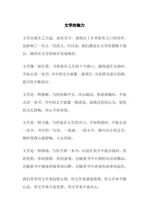 文学的魅力