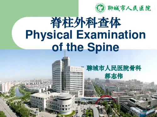 脊柱外科查体ppt课件