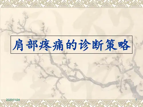 肩部疼痛的诊断与鉴别诊断 ppt课件