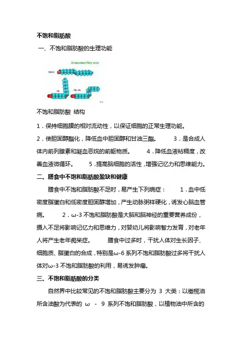 不饱和脂肪酸