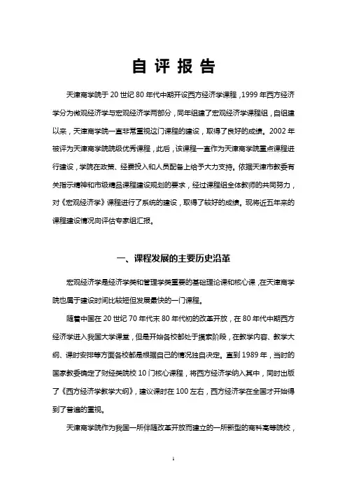自评报告