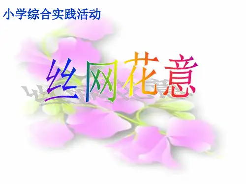 小学综合实践活动_丝网花意教学课件设计