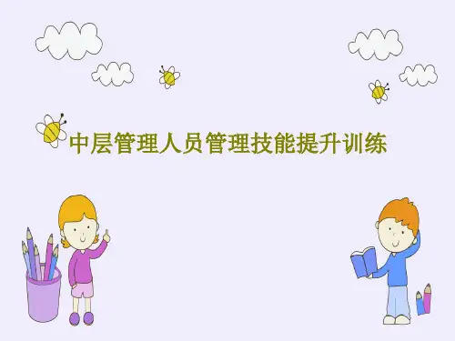 中层管理人员管理技能提升训练45页PPT
