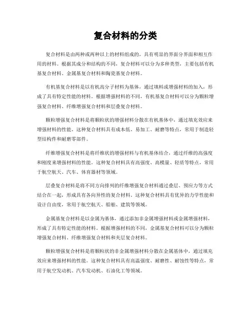 复合材料的分类