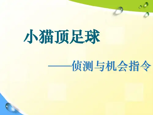 初中信息技术大连版(2015)七年级下册- 第九课 小猫顶足球——侦测与机会指令 (共23张PPT)