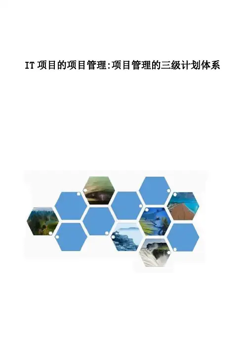 IT项目的项目管理-项目管理的三级计划体系