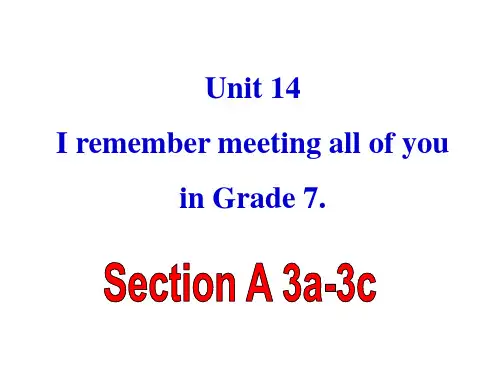 人教新目标九年级英语课件： Unit 12 Section A(3a-3c)