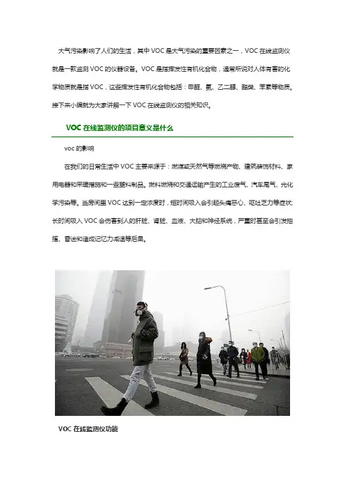VOC在线监测仪简介