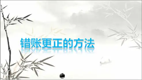 错账更正法 PPT课件