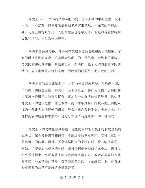 马虎王国作文范文